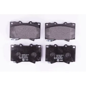 Jeu de 4 plaquettes de frein avant HELLA 8DB 355 009-371