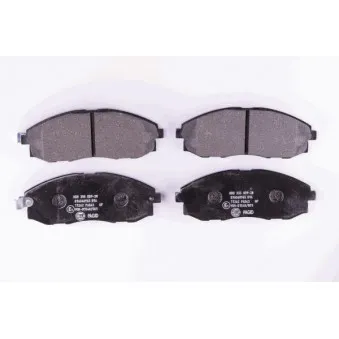 Jeu de 4 plaquettes de frein avant HELLA 8DB 355 009-381