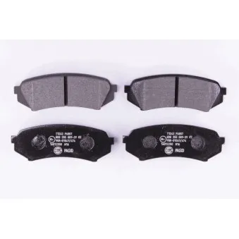 Jeu de 4 plaquettes de frein arrière HELLA 8DB 355 009-391