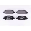 Jeu de 4 plaquettes de frein arrière HELLA 8DB 355 009-401 - Visuel 1