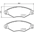 Jeu de 4 plaquettes de frein avant HELLA 8DB 355 009-411 - Visuel 2
