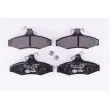 Jeu de 4 plaquettes de frein arrière HELLA 8DB 355 009-491 - Visuel 1