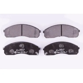 Jeu de 4 plaquettes de frein avant HELLA 8DB 355 009-601