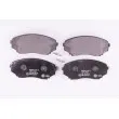 Jeu de 4 plaquettes de frein avant HELLA 8DB 355 009-641 - Visuel 1