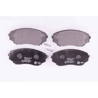Jeu de 4 plaquettes de frein avant HELLA 8DB 355 009-641