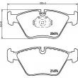 Jeu de 4 plaquettes de frein avant HELLA 8DB 355 009-651 - Visuel 2
