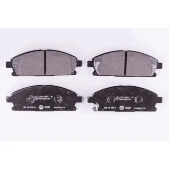 Jeu de 4 plaquettes de frein avant HELLA 8DB 355 009-661