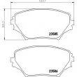 Jeu de 4 plaquettes de frein avant HELLA 8DB 355 009-741 - Visuel 2