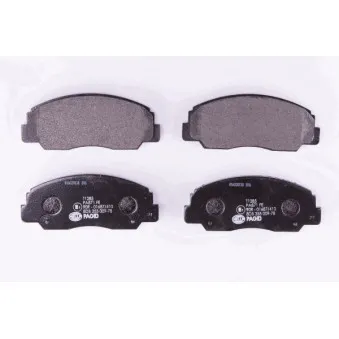 Jeu de 4 plaquettes de frein avant HELLA 8DB 355 009-781