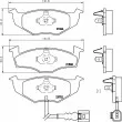 Jeu de 4 plaquettes de frein avant HELLA 8DB 355 009-801 - Visuel 2