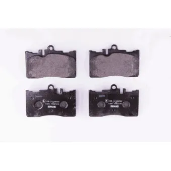 Jeu de 4 plaquettes de frein avant HELLA 8DB 355 009-861