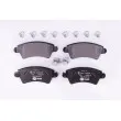 Jeu de 4 plaquettes de frein avant HELLA 8DB 355 009-871 - Visuel 1