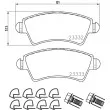 Jeu de 4 plaquettes de frein avant HELLA 8DB 355 009-871 - Visuel 2