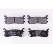 Jeu de 4 plaquettes de frein arrière HELLA 8DB 355 009-911 - Visuel 1