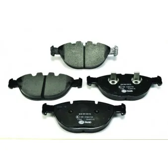 Jeu de 4 plaquettes de frein avant HELLA 8DB 355 009-921