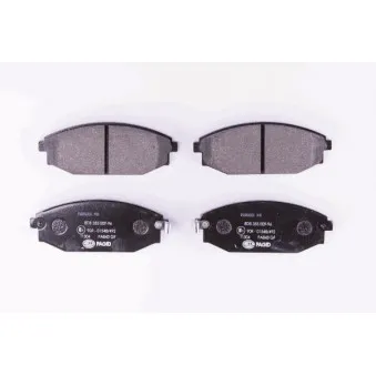 Jeu de 4 plaquettes de frein avant HELLA 8DB 355 009-961