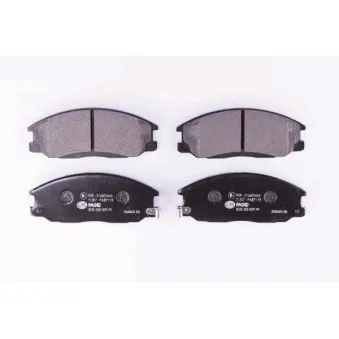 Jeu de 4 plaquettes de frein avant HELLA 8DB 355 009-991