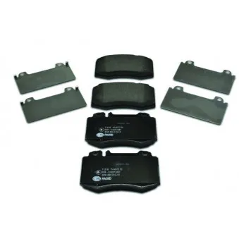 Jeu de 4 plaquettes de frein avant HELLA 8DB 355 010-101