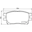 Jeu de 4 plaquettes de frein avant HELLA 8DB 355 010-111 - Visuel 2