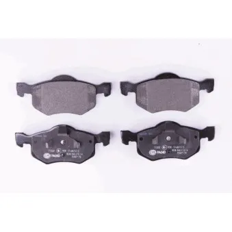 Jeu de 4 plaquettes de frein avant HELLA 8DB 355 010-141