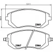 Jeu de 4 plaquettes de frein avant HELLA 8DB 355 010-211 - Visuel 2