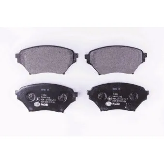 Jeu de 4 plaquettes de frein avant HELLA 8DB 355 010-261
