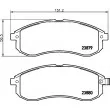 Jeu de 4 plaquettes de frein avant HELLA 8DB 355 010-281 - Visuel 2
