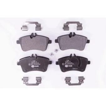Jeu de 4 plaquettes de frein avant HELLA 8DB 355 010-331