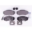 Jeu de 4 plaquettes de frein avant HELLA 8DB 355 010-391 - Visuel 1