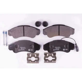 Jeu de 4 plaquettes de frein avant HELLA 8DB 355 010-401