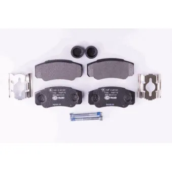 Jeu de 4 plaquettes de frein arrière HELLA 8DB 355 010-411