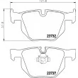 Jeu de 4 plaquettes de frein arrière HELLA 8DB 355 010-471 - Visuel 2