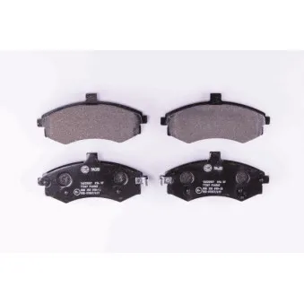 Jeu de 4 plaquettes de frein avant HELLA 8DB 355 010-481