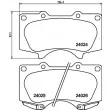 Jeu de 4 plaquettes de frein avant HELLA 8DB 355 010-491 - Visuel 2
