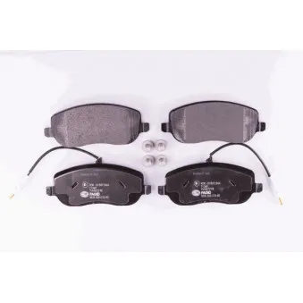 Jeu de 4 plaquettes de frein avant HELLA 8DB 355 010-501