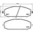 Jeu de 4 plaquettes de frein avant HELLA 8DB 355 010-511 - Visuel 2