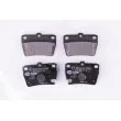 Jeu de 4 plaquettes de frein arrière HELLA 8DB 355 010-521 - Visuel 1