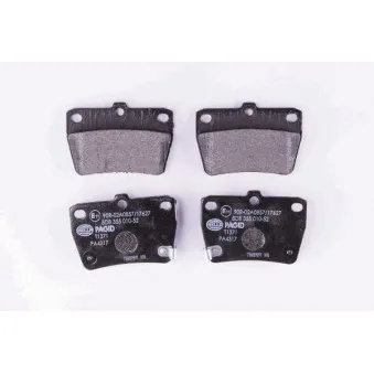 Jeu de 4 plaquettes de frein arrière HELLA 8DB 355 010-521
