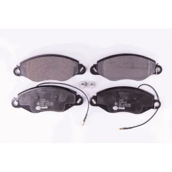 Jeu de 4 plaquettes de frein avant HELLA 8DB 355 010-531