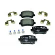 Jeu de 4 plaquettes de frein arrière HELLA 8DB 355 010-601 - Visuel 1