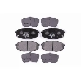 Jeu de 4 plaquettes de frein avant HELLA 8DB 355 010-611