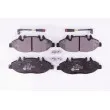 Jeu de 4 plaquettes de frein avant HELLA 8DB 355 010-651 - Visuel 1
