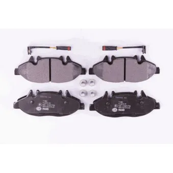 Jeu de 4 plaquettes de frein avant HELLA 8DB 355 010-651