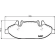 Jeu de 4 plaquettes de frein avant HELLA 8DB 355 010-651 - Visuel 2
