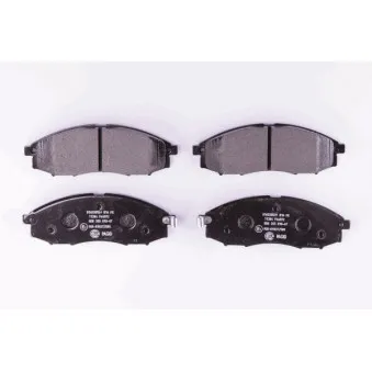 Jeu de 4 plaquettes de frein avant HELLA 8DB 355 010-671