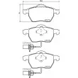 Jeu de 4 plaquettes de frein avant HELLA 8DB 355 010-731 - Visuel 2