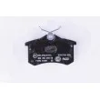 Jeu de 4 plaquettes de frein arrière HELLA 8DB 355 010-781 - Visuel 3