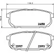 Jeu de 4 plaquettes de frein arrière HELLA 8DB 355 010-871 - Visuel 2