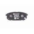 Jeu de 4 plaquettes de frein arrière HELLA 8DB 355 010-871 - Visuel 3