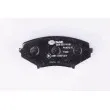Jeu de 4 plaquettes de frein avant HELLA 8DB 355 010-881 - Visuel 3